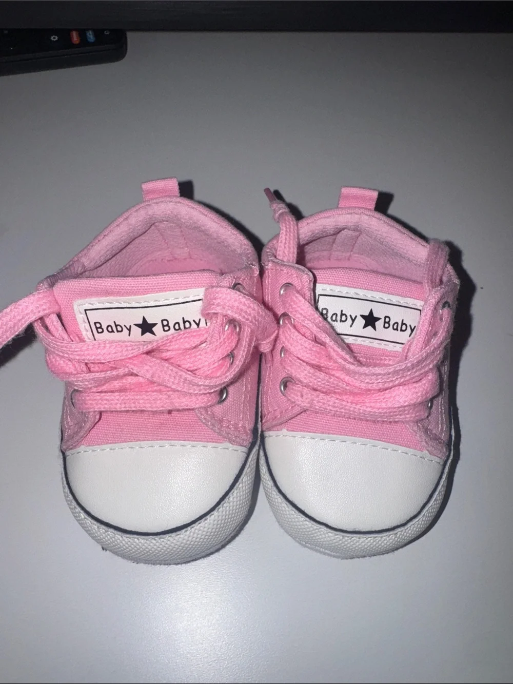 Pink Canvas Kids Sneakers